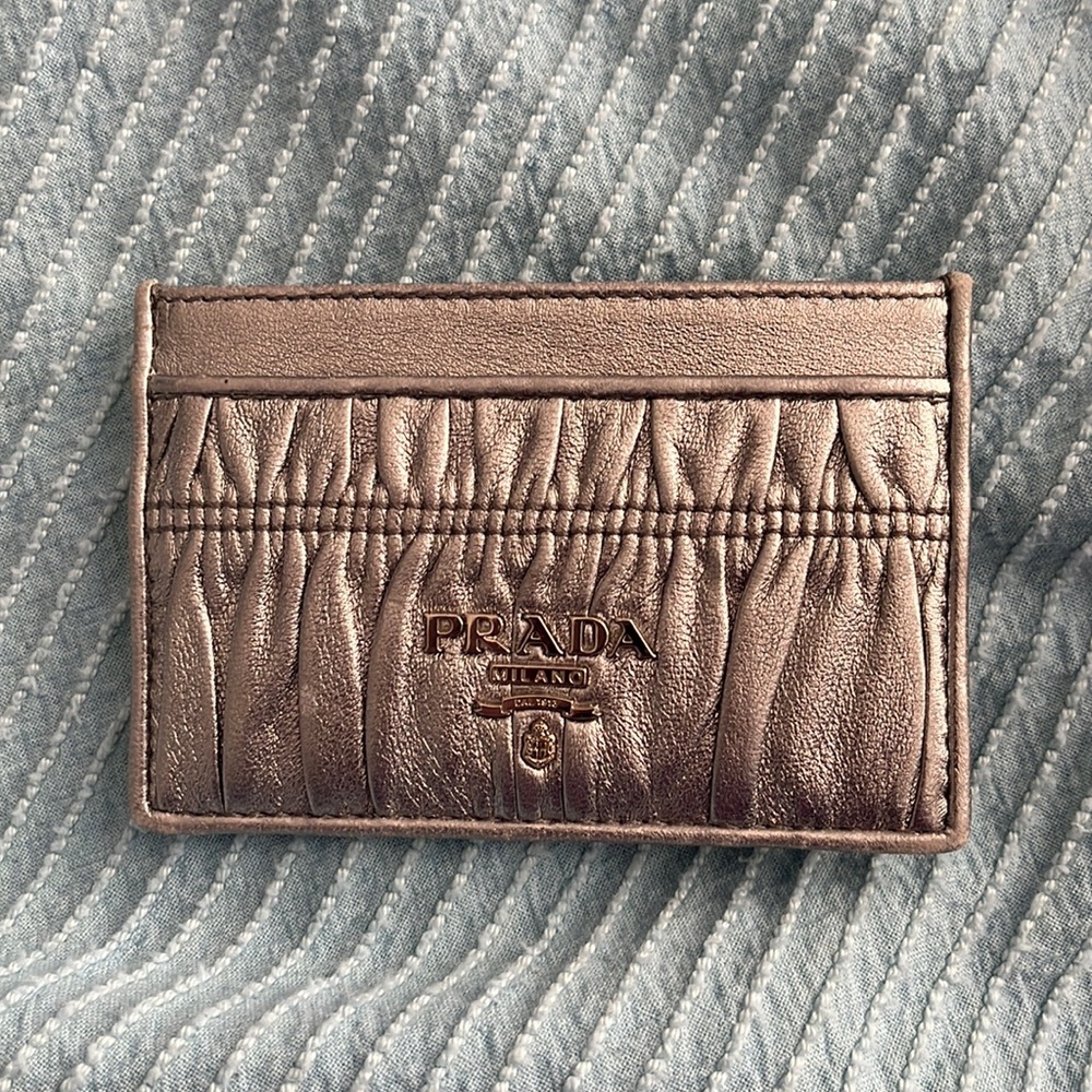 Prada Silver Cardholder